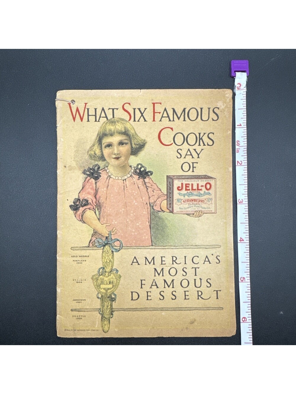 Vintage 1912 Jell-O Advertising Recipe Booklet What Six Famous Cooks Say Litho